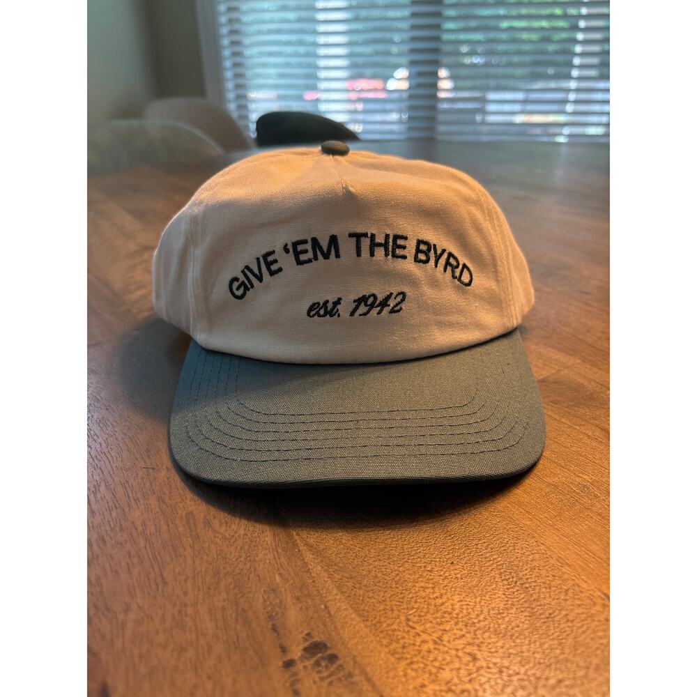 New Birdie Golf Social Wear Hat cream/green Give em the bird 100% cotton